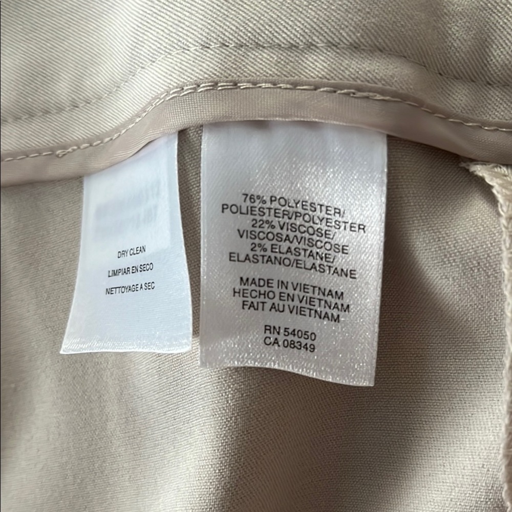 Anne Klein sz 10 taupe pants - Picture 2 of 2